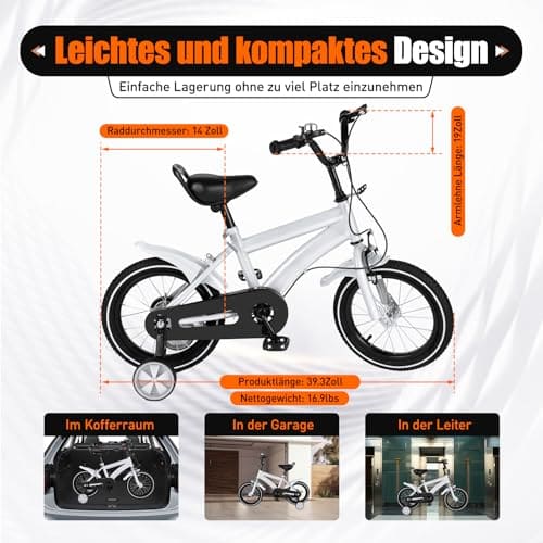 MIUKYUI Kinderfahrrad 14 Zoll — Ansicht 2